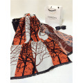 Wholesale Chinese Women Scarf, Printed Winter Merino Wool Scarf